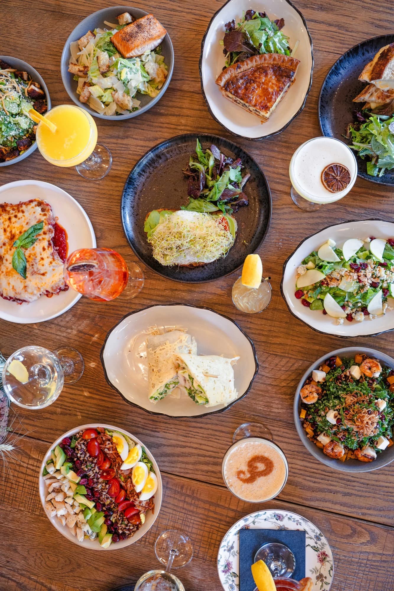 Food spread at Eddy's Kitchen
