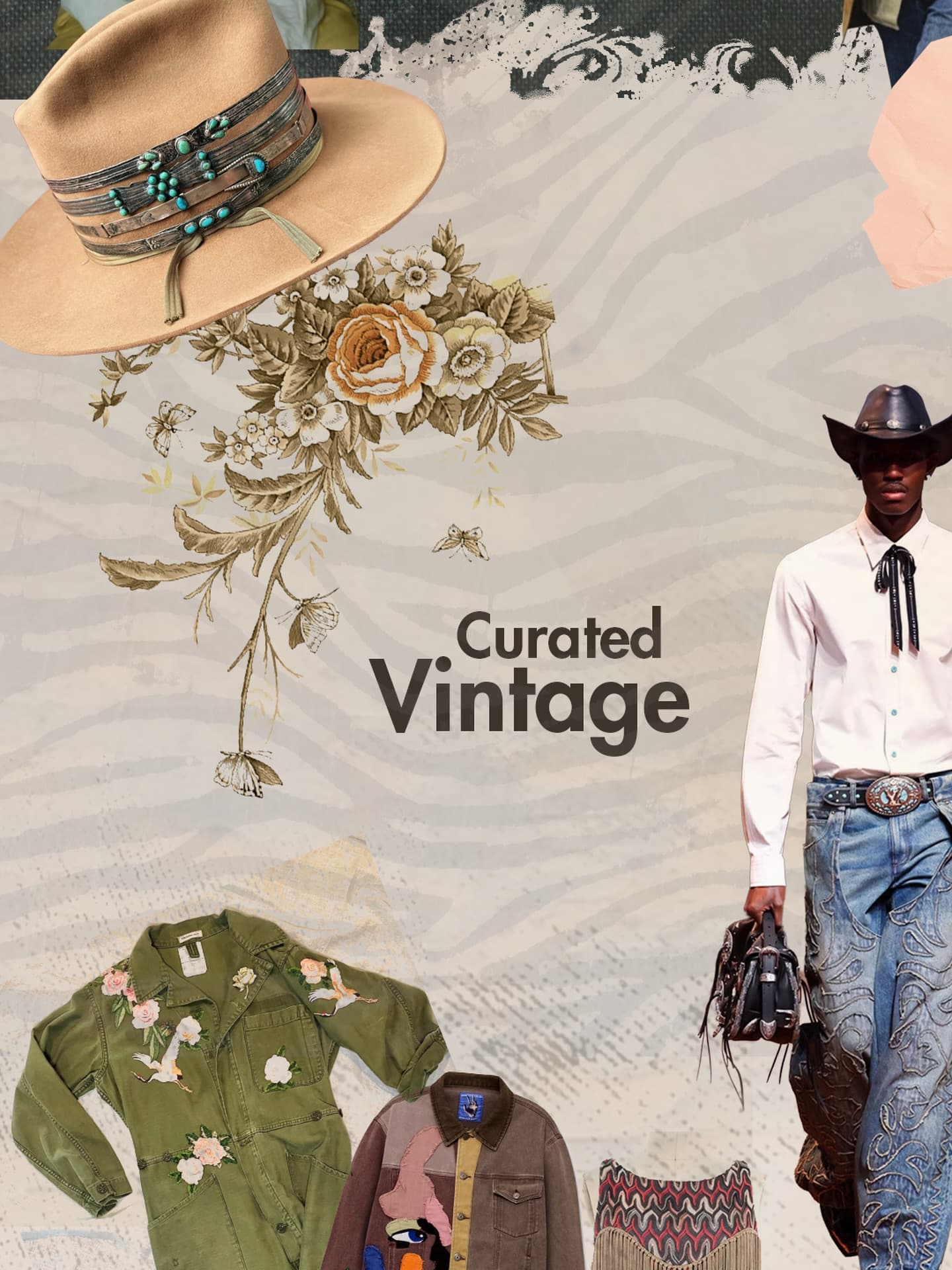 Curated vintage bolo ties and bowler hats at Mischief Vintage
